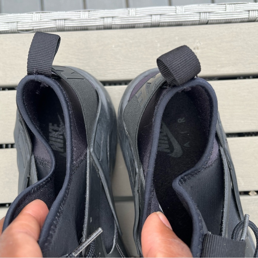 Nike Air Huarache Run Triple Black Men’s 9.5 819685-002 Clean & Ready to Wear - Picture 7 of 8
